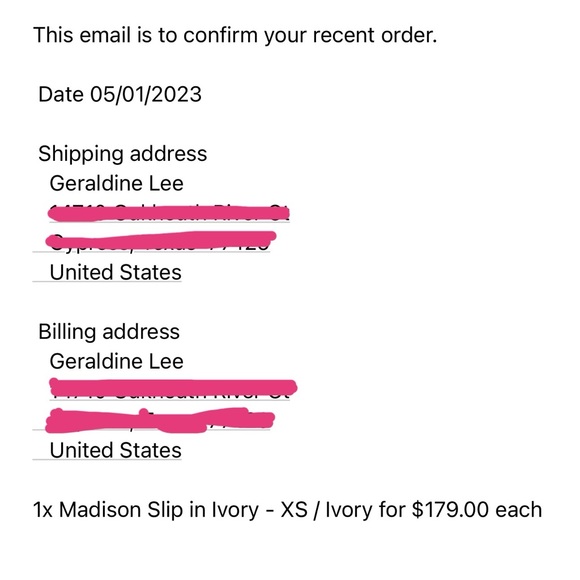 NWOT RESA MADISON SLIP IN PEARL XS - Picture 4 of 4